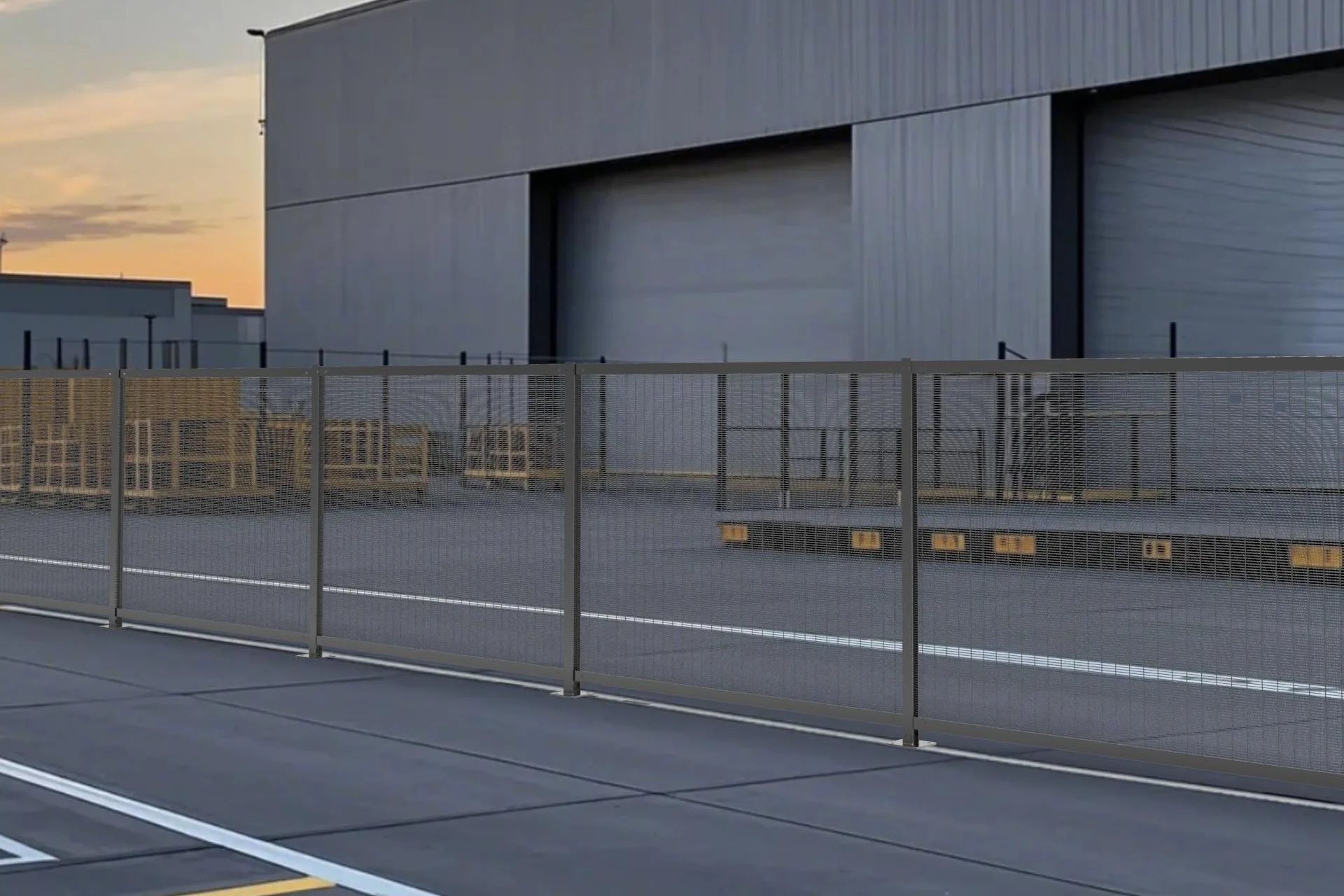 358 mesh fence post in factory