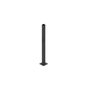Black Bolt Down 358 mesh fence post