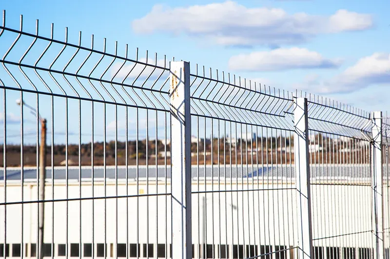 3D Curved Security Fence Panel Application
