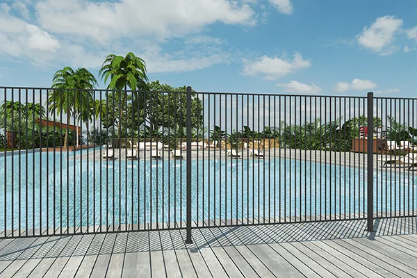 Aluminum Pool Fence Panels Application