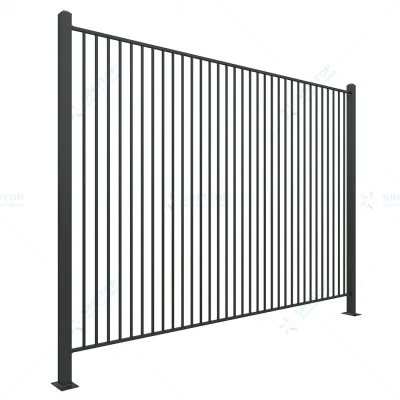 Black Aluminum Pool Fence Panel