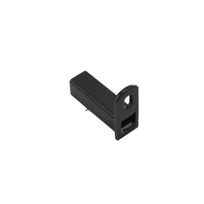 Black Fence Rail Mounting Brackets