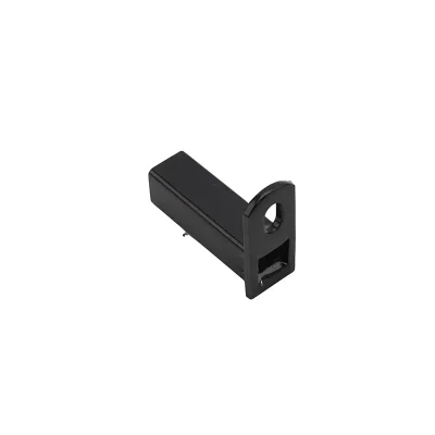 Black Fence Rail Mounting Brackets Detail