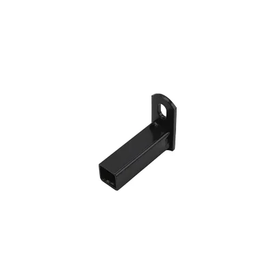 Black Steel Fence Rail Mounting Brackets