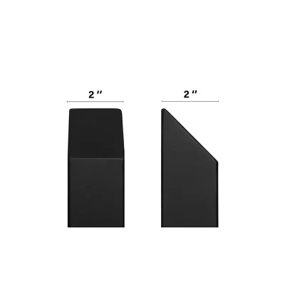 Black Steel Flanged Post