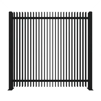 Black Vertical Blade Fence Panels