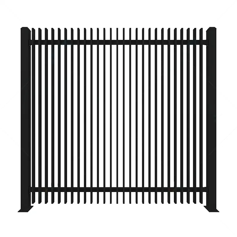 Black Vertical Blade Fence Panels