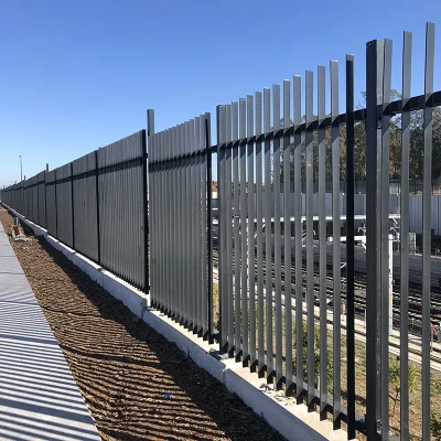 Black Vertical Blade Fence for factory