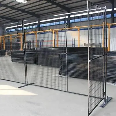 Black Weld Mesh Temporary Fence Gate