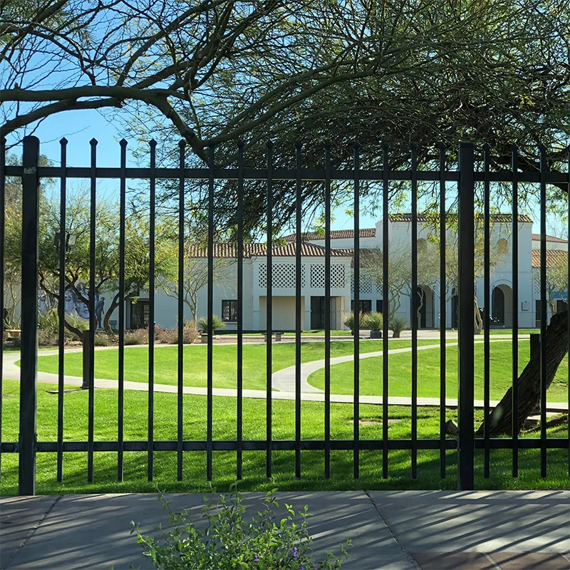 Brackets in Commercial Applications of Garrison Fences
