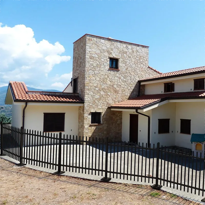 Double Lugs Four Hole Fence Brackets in steel-commercial-spear-top-fence