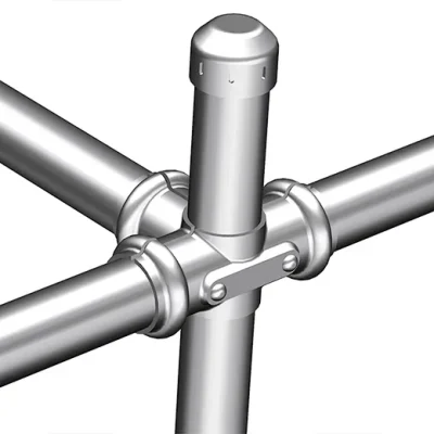 Fence Pipe Side Outlet Cross Application