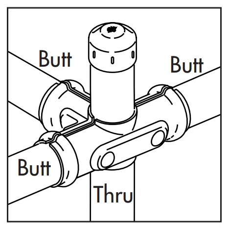 Fence Pipe Side Outlet Cross Specification