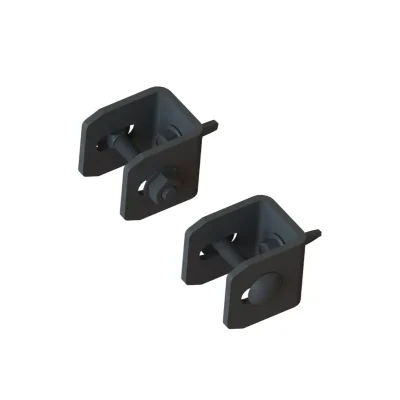 Black Flat Mount Bracket Detail