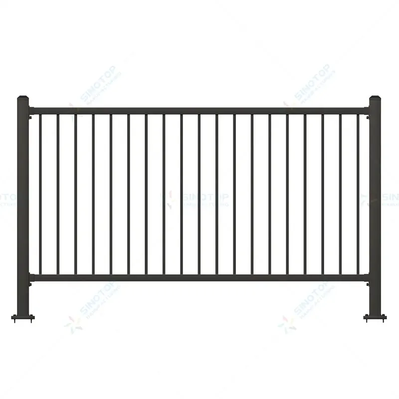 Flat Top Ornamental Aluminum fence