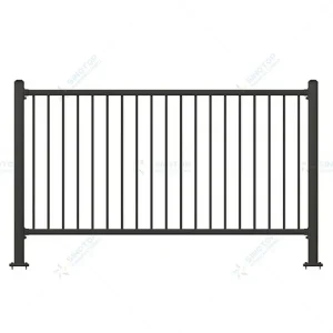 Flat Top Ornamental Aluminum fence