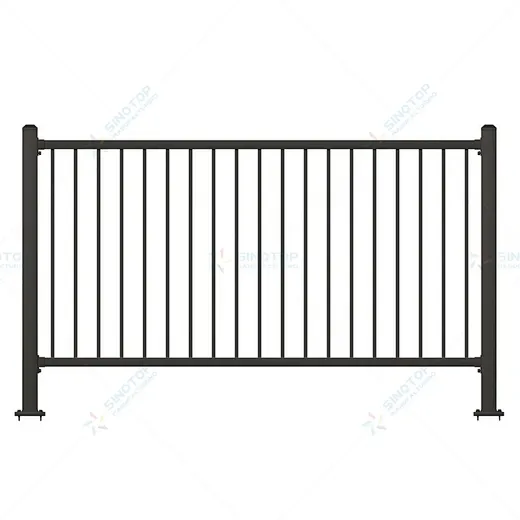 Flat Top Ornamental Aluminum fence