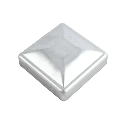 Galvanized Square Steel Post Caps