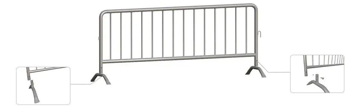 Galvanized Steel Barricade Product Details