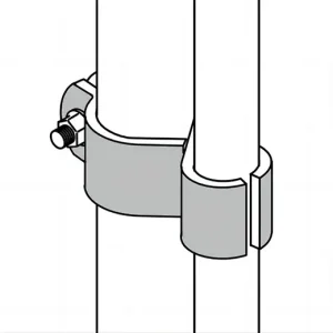 Galvanized Steel Clamp On Hinges