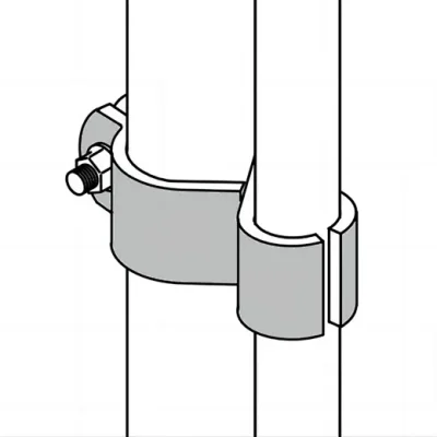 Galvanized Steel Clamp On Hinges
