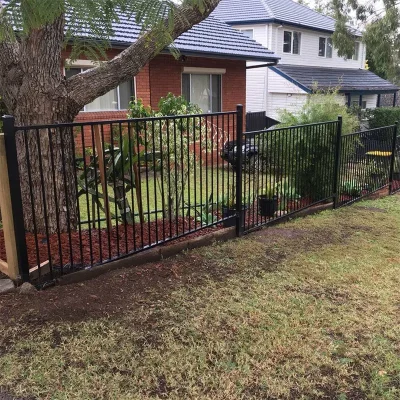 Black Flat Top Fence, Ornamental Aluminum Fence