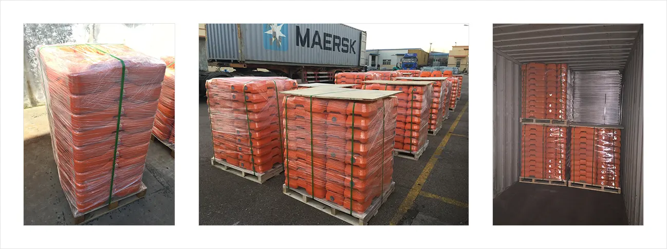 Plastic Temporary Fence Base Packaging