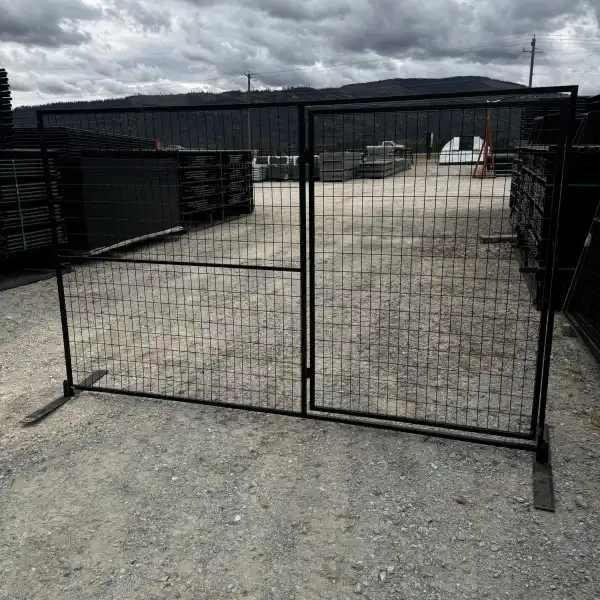 Powder Coated Temporary Fence Gate Application