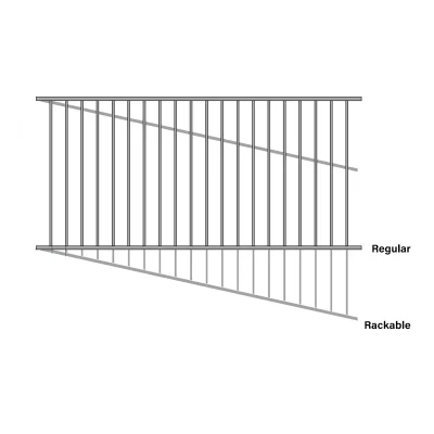 Rackable Black Flat top Fence