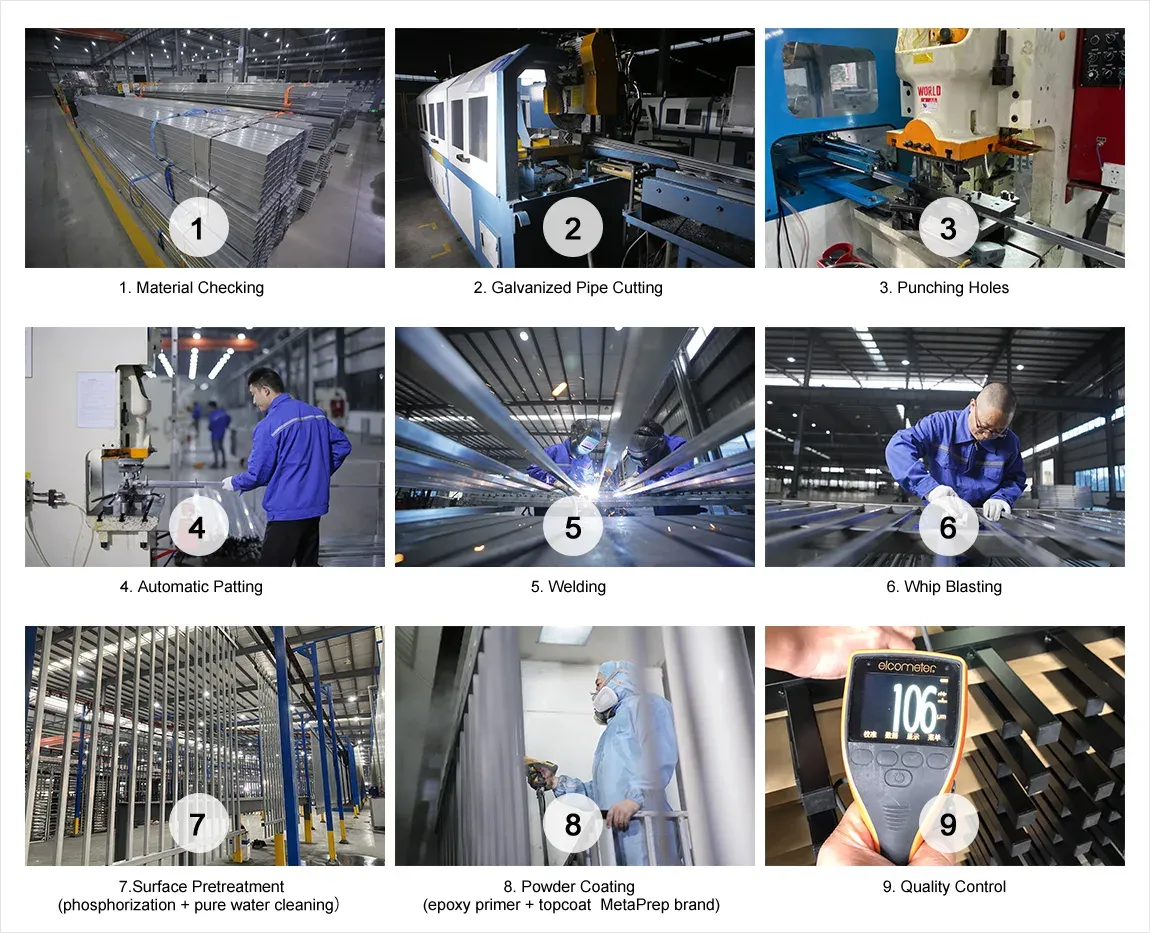 Rod Top Fence Panel Production Process