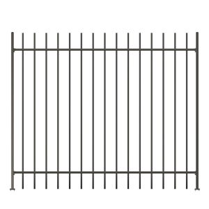 Black Galvanized Steel Rod Top Fencing
