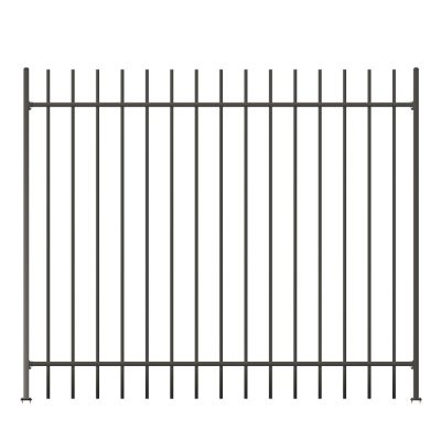 Black Galvanized Steel Rod Top Fencing