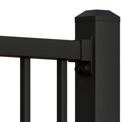 Black Flat Top Fence, Ornamental Aluminum Fence