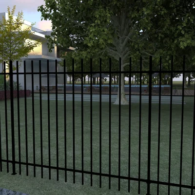Steel Rod Top Fence Application