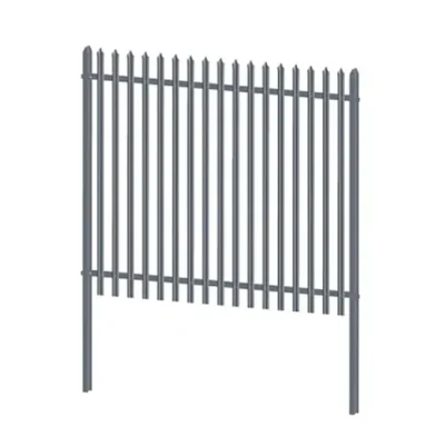 Galvanized Steel Palisade Fence panel