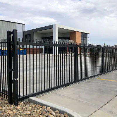 metal sliding gate in factory application