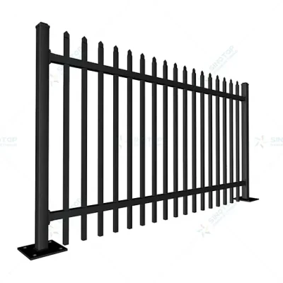 Spear Top Metal Fence Detail