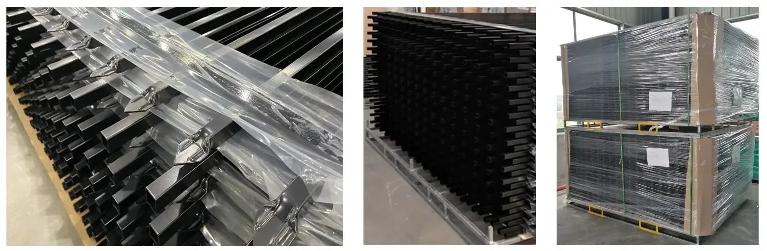 Spear Top Rackable Fence Packaging