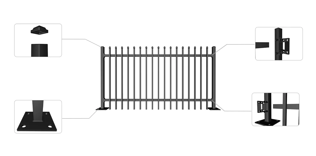 Steel Garrison Fencing Product Details