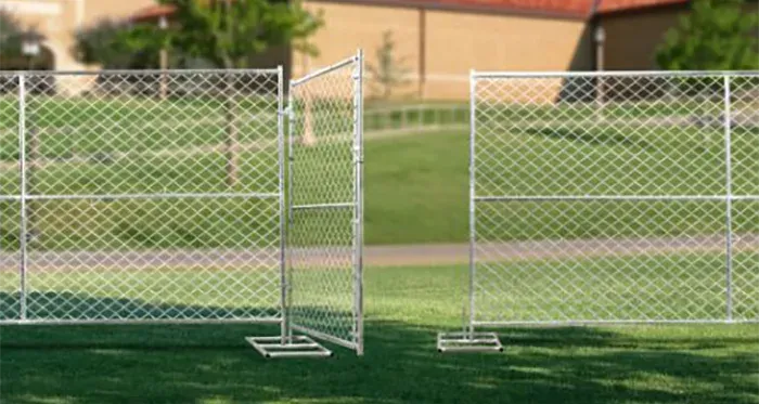 Temporary Chain Link Fence Gate Applications
