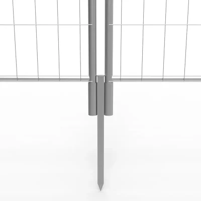 Temporary Fence Ground Anchor usage