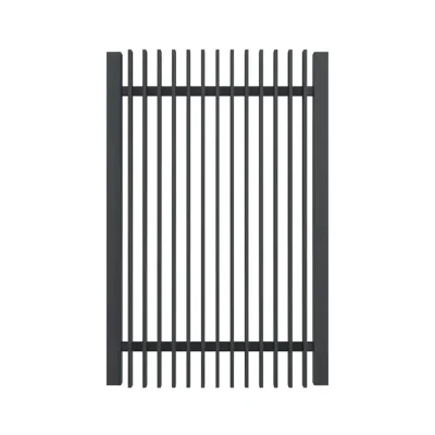 Vertical Blade Fence Gate Detail