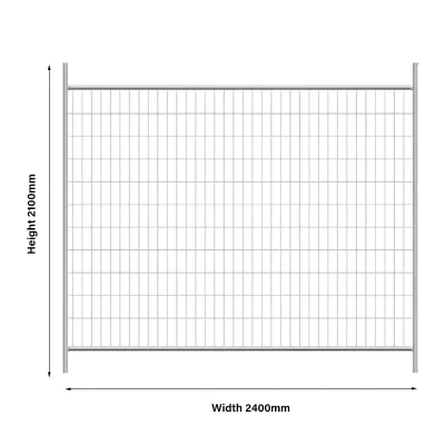 Welded Mesh Temporary Fence Size