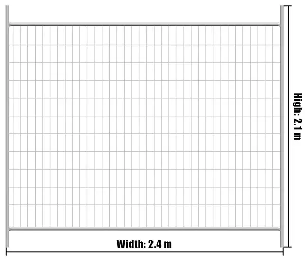 Welded Mesh Temporary Fence Size