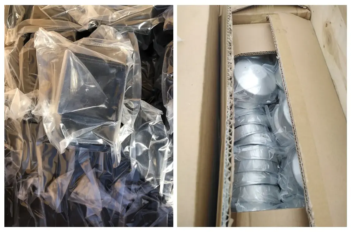 galvanized steel post caps packaging