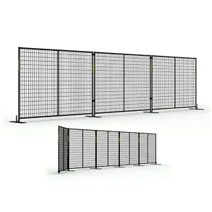 powder coated welded wire temporary fence