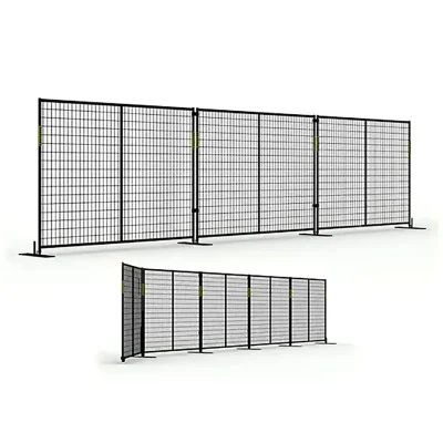 powder coated welded wire temporary fence