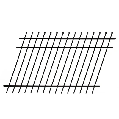 rackable steel spear top fence