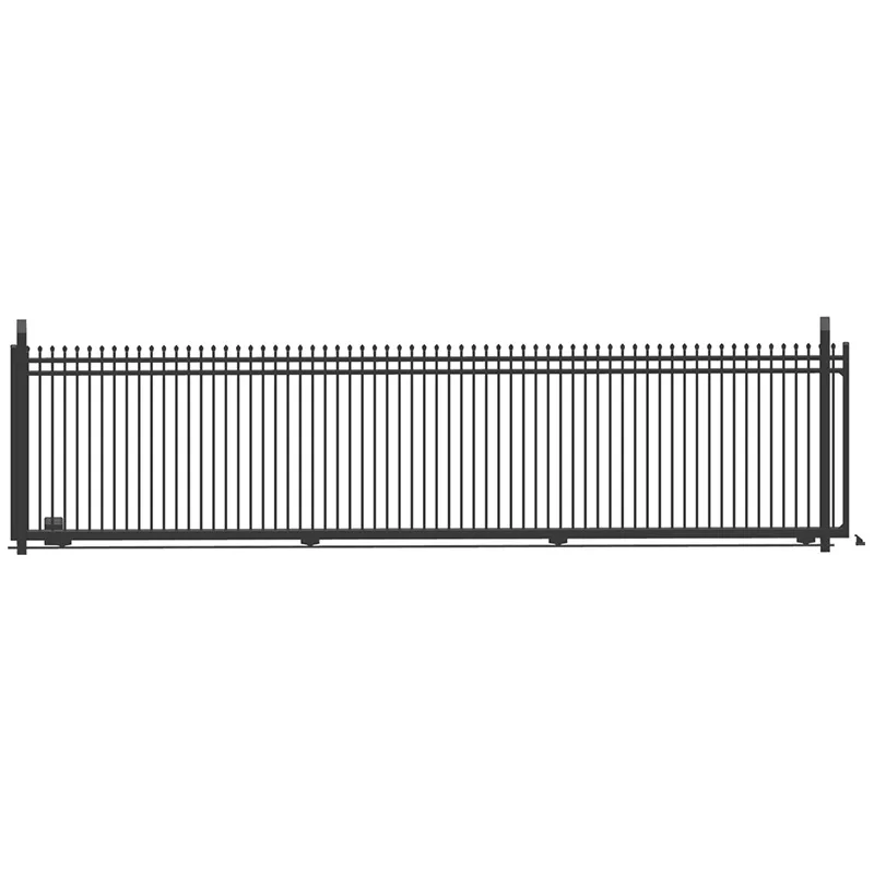 black metal sliding gate