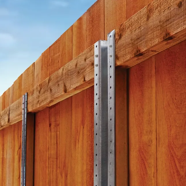 steel fence posts for wood fence Application 